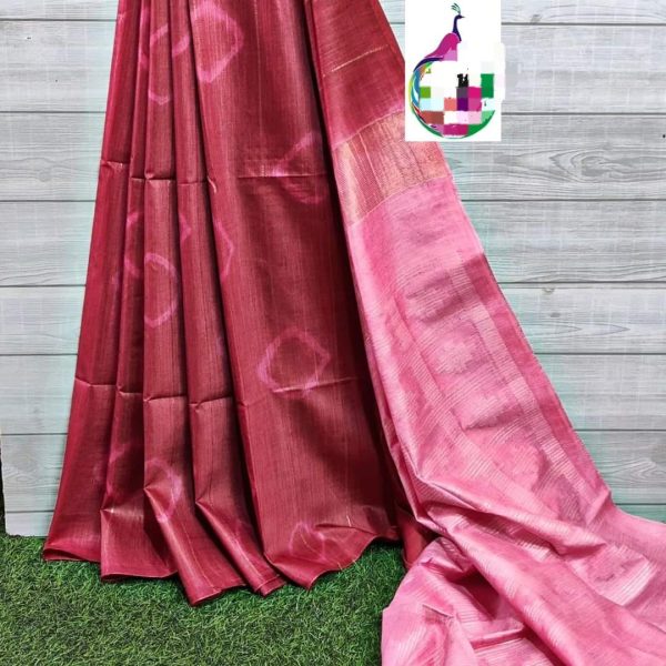 Batik print silk saree