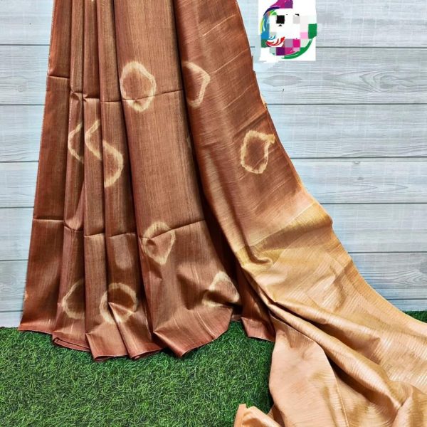 Batik print silk saree